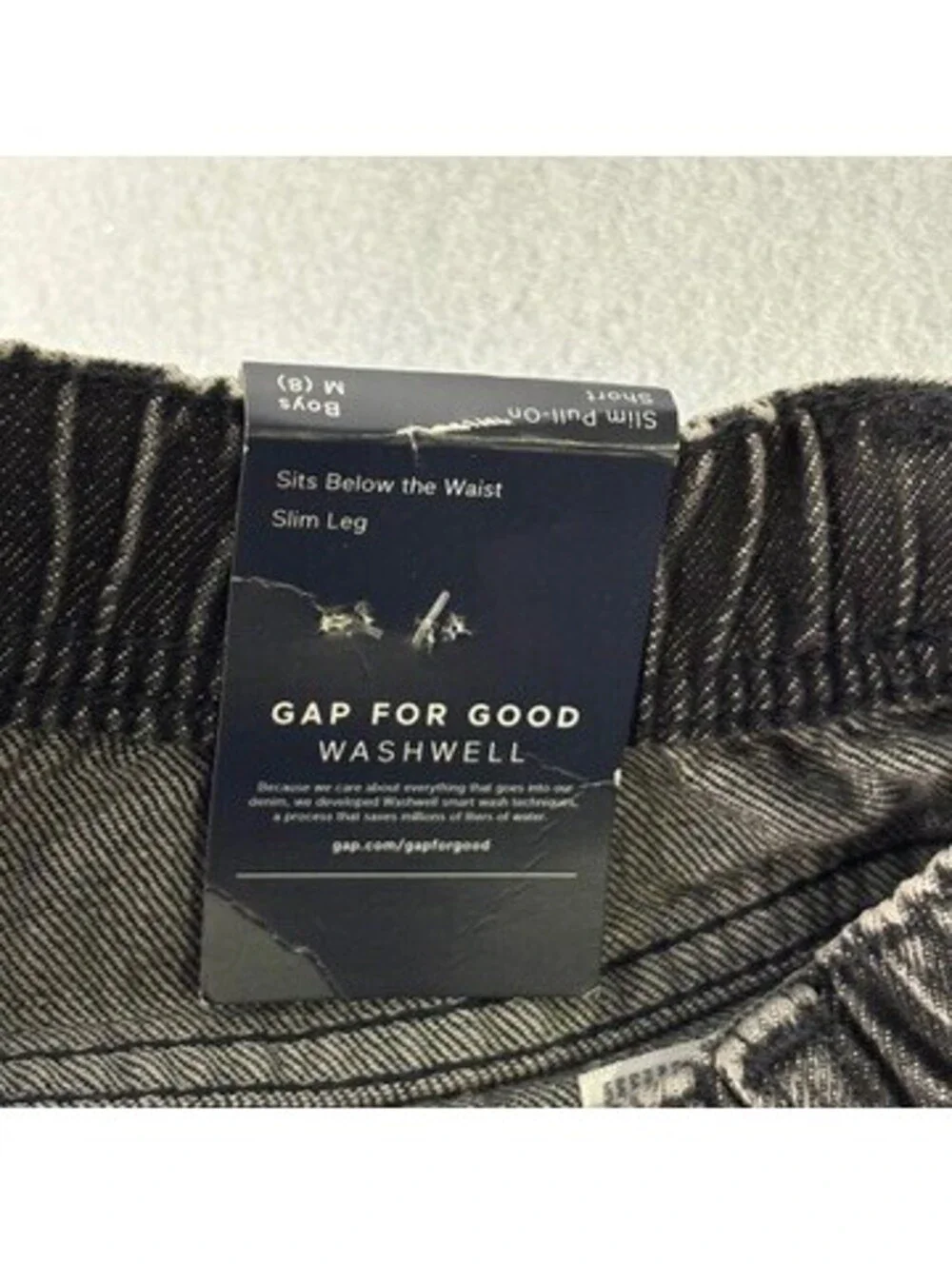 GAP Boys Slim Pull-On Denim Shorts Size M (8)